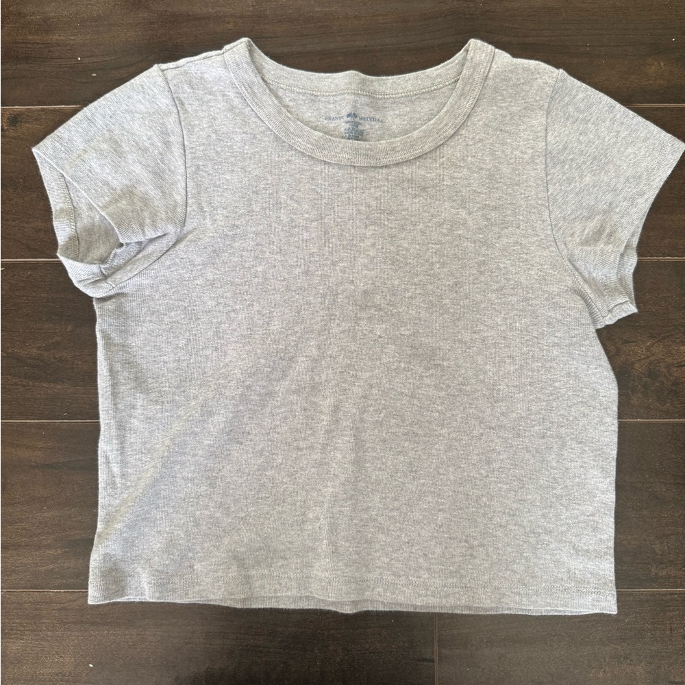 Gray baby tee
